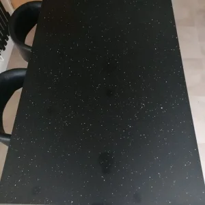 Black granite work top