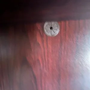 Large brown bookcase with two drawers - Image 6