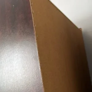 Large brown bookcase with two drawers - Image 7