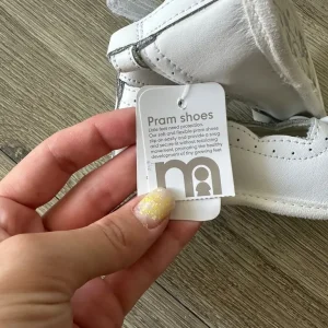 White Baby Summer Shoes UK 2 - Image 2