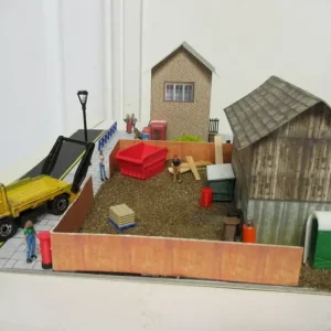 Model Railway Diorama of Scratch Built Builders Merchant and Fish & Chips Shop 00 Gauge - Image 6