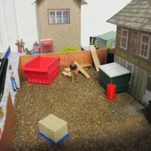 Model Railway Diorama of Scratch Built Builders Merchant and Fish & Chips Shop 00 Gauge - Image 7