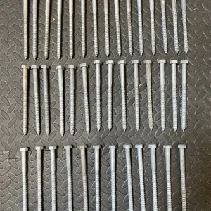 12mm X 180mm galvanised heavy duty hex screws - Image 2