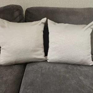 2 silver faux silk cushions from dunelm - Image 3