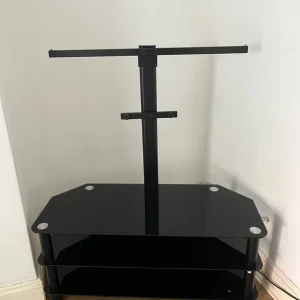 Large glass TV stand - Image 3