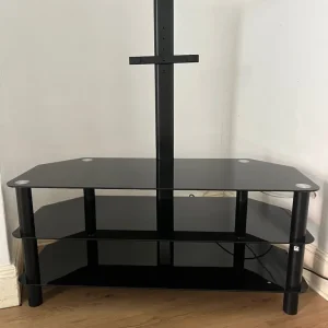 Large glass TV stand