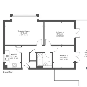 2 bedroom flat in Holybrook, Choppington, Northumberland (2 bed) - Image 2