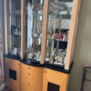 Dining table and chairs plus display unit - Image 2