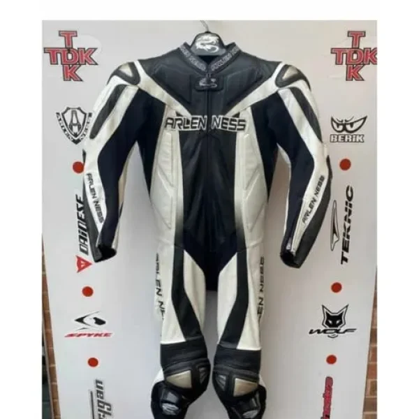 Arlen Ness magnesium race leathers UK 40