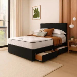 Divan bed with drawer access – Single, Small Double, Double, King Size