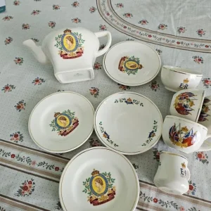 Half of a Mini Teaset with Queen Elizabeth Coronation Marking - Image 2
