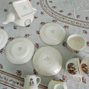 Half of a Mini Teaset with Queen Elizabeth Coronation Marking - Image 4