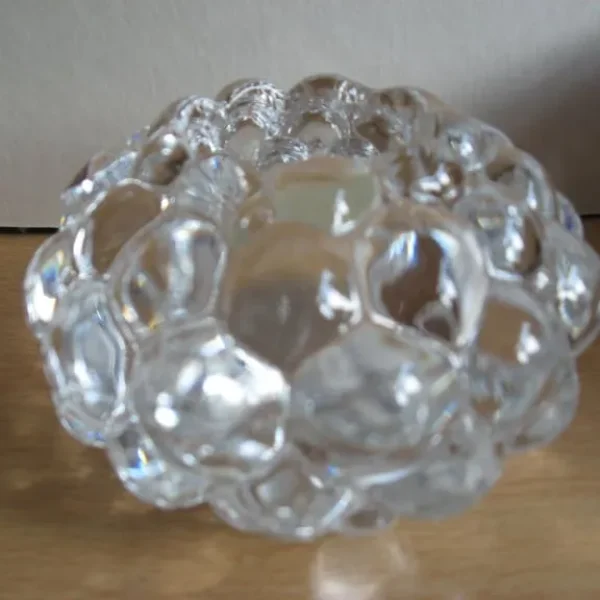 Orrefors glass candle holder