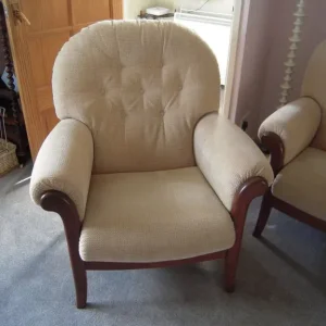 Sofa, 2 Armchairs and a Footstool - Image 3