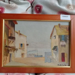 n barton’83 oil on canvas, 30cm w x 22cm h, ref:18807 - Image 4