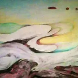 Large contemporary oil painting on canvas