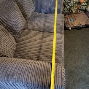 GREY CORD SOFA - Image 2