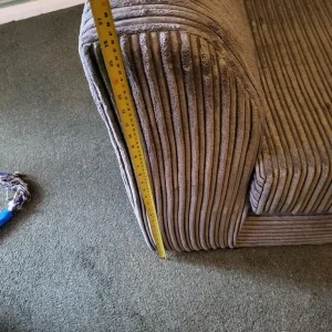 GREY CORD SOFA - Image 6