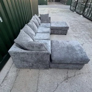 Large Grey U Shape Sofa - Image 4