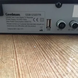 Goodmans GDB123DTR Freeview TV recorder - Image 2