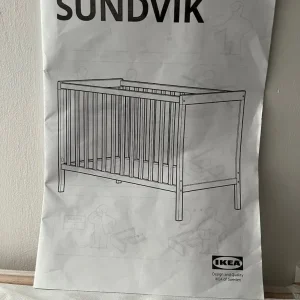 IKEA Sundvik White Cot with Mattress - Image 3