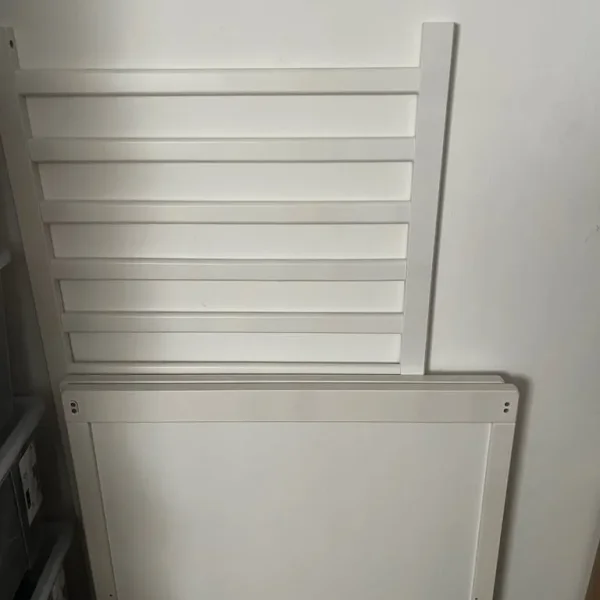 IKEA Sundvik White Cot with Mattress