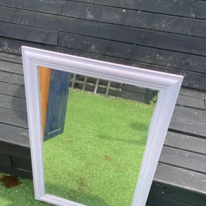 Pink Lilac Purple Wooden Mirror - Image 2