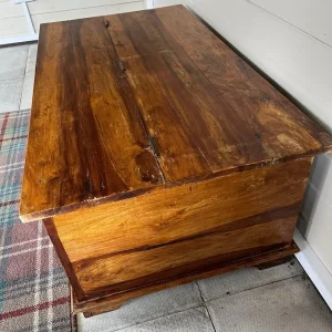 Apothecary Style Mango Wood Coffee Table with 12 Drawers - Image 4