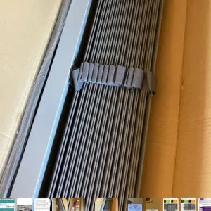 Graphite Grain & Anthracite Faux Wood Blind - Image 4