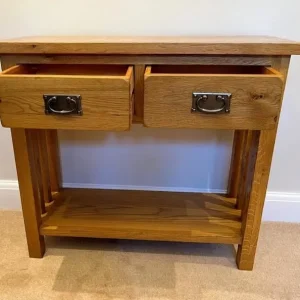 Oak Console Table - Image 3
