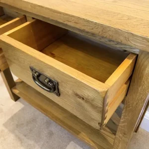 Oak Console Table - Image 4
