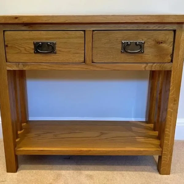 Oak Console Table