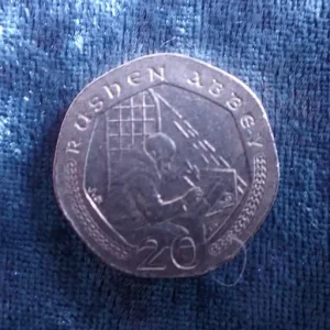 Rushen Abbey 20p coin