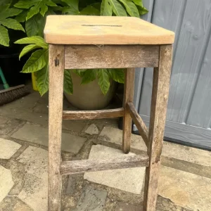 Stool (Old) Natural Wood - Image 2
