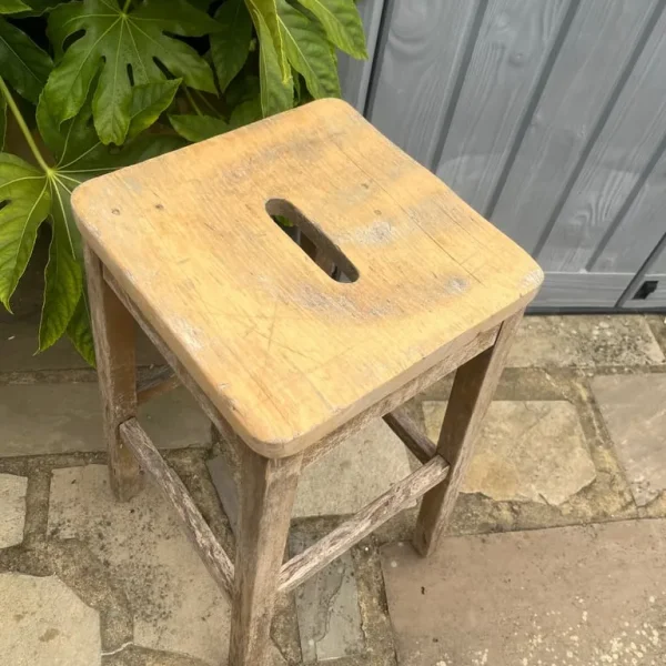 Stool (Old) Natural Wood