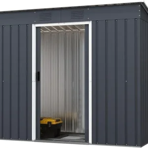 8FT X 4FT METAL GARDEN SHED
