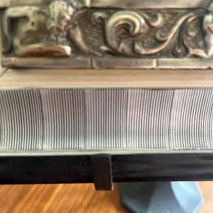 Repousse copper Jesus with silver plate - Image 2