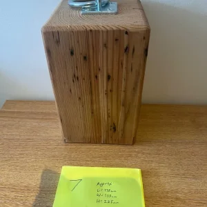 Handmade wooden doorstops from old workbench legs - Image 7