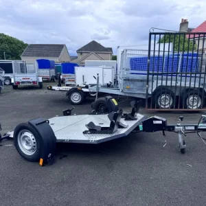 Foldable tiltbed motorcycle trailer 750kg - Image 3