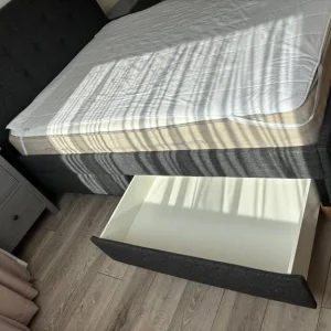 King Size IKEA Bed – Gunnared Dark Grey - Image 4