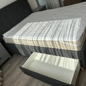 King Size IKEA Bed – Gunnared Dark Grey - Image 5