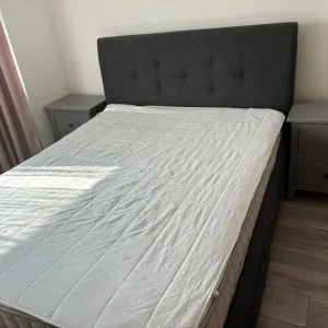 King Size IKEA Bed – Gunnared Dark Grey - Image 7