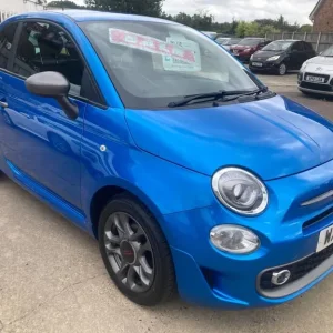 2019 Fiat 500 1.2 S 3dr Hatchback – Electric Metallic Blue - Image 3