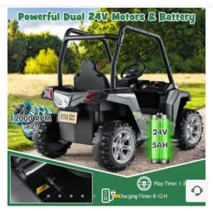 24V Kids Ride-on Car with 3 Adjustable Speeds - Image 3