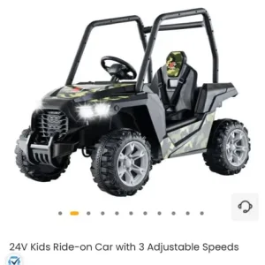 24V Kids Ride-on Car with 3 Adjustable Speeds