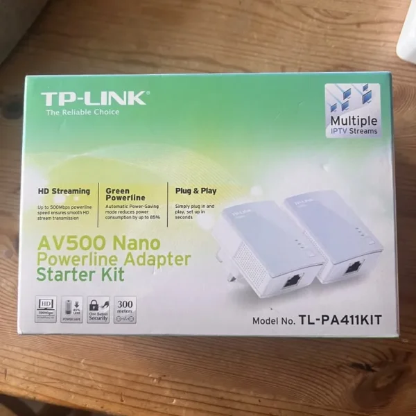 TP-Link AV500 Nano Powerline Adapter Starter Kit