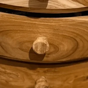 Teak bedside tables pair - Image 5