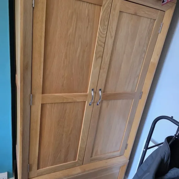 Oak FurnitureLand Wardrobe, Bedside Table, Chest and Divan