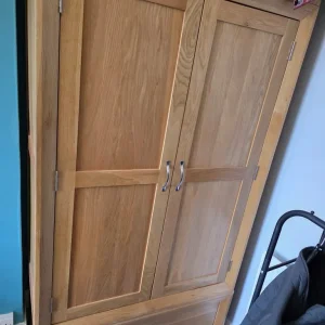 Oak FurnitureLand Wardrobe, Bedside Table, Chest and Divan