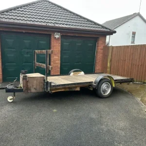 Flatbed Car Trailer - Braked, Wooden Floor, 1.9 x 4.2m - Image 2